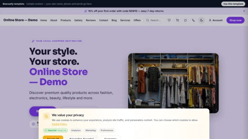 Retail Store — Aisle — Velora Goods — sample content