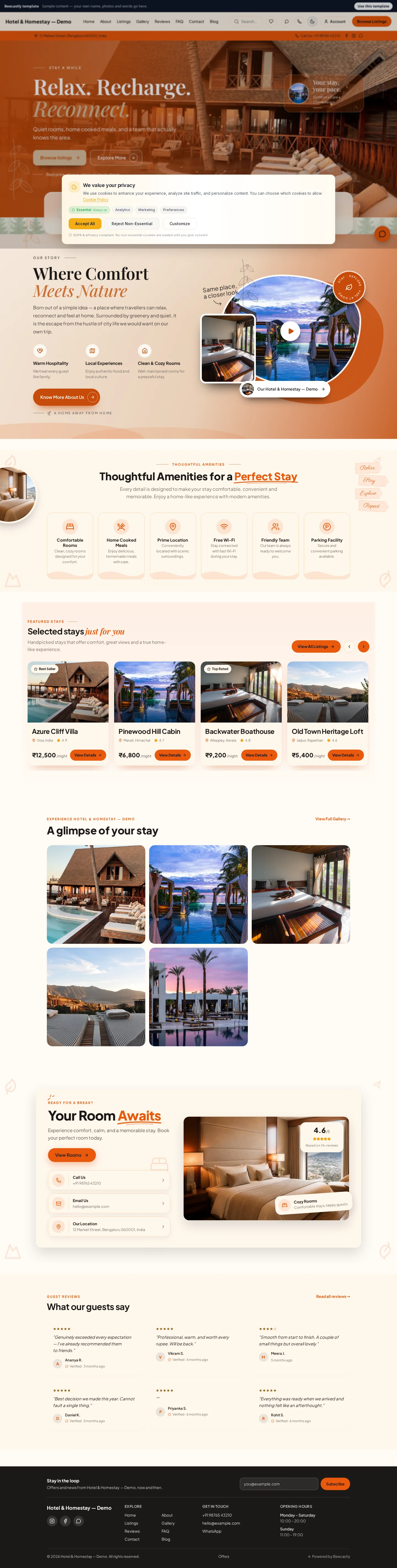 Hotel & Homestay — Lakeview Homestay — محتوى تجريبي