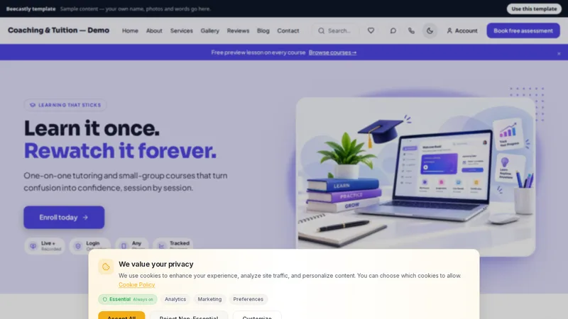 Coaching & Tuition — Scholar — Brightpath Tuition — sample content